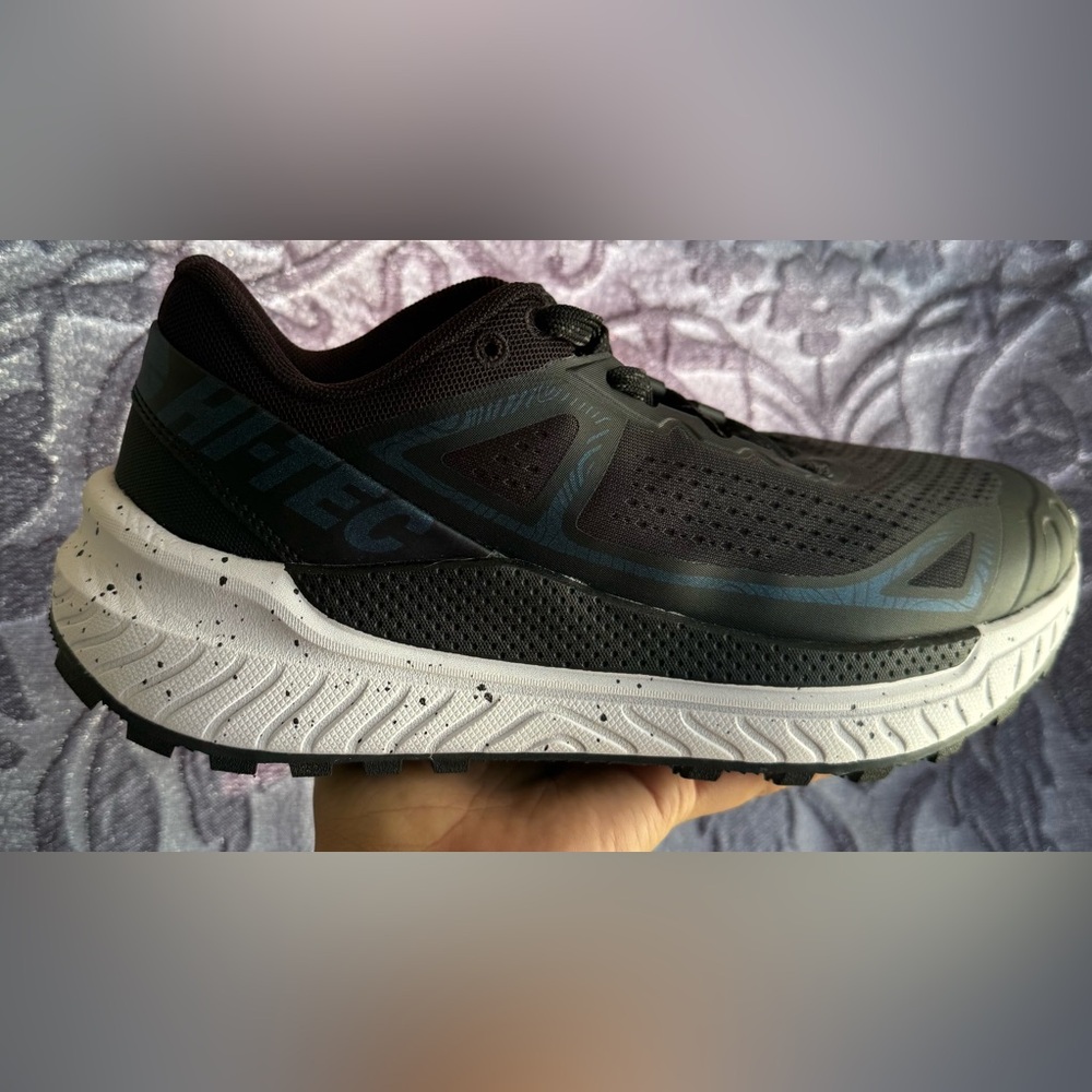 Hi-Tec Black and White Trail Shoes